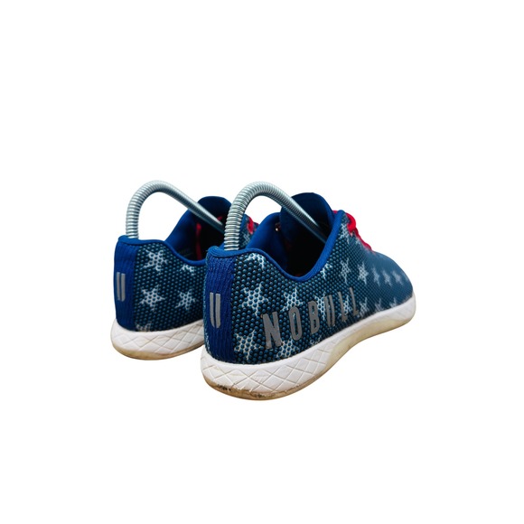NOBULL Star Print Super Fabric Athletic Shoes Women's Size 7 Red Laces Blue - Picture 13 of 15